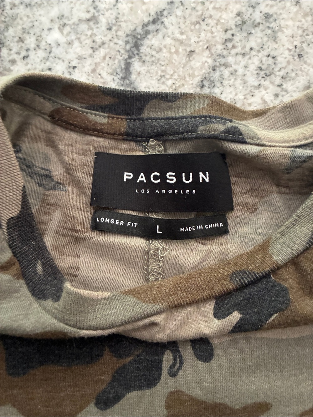 Men's Camo Short Sleeve Tee - L - Picture 3 of 6